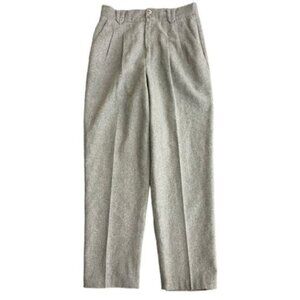 Vtg Fundamental Things Women’s High Waist Wool Blend Pleated Trousers. Sz 10